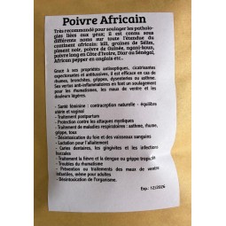Poivre africain ou poivre long